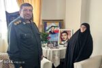 سرهنگ سلامی در دیدار با مادر شهید غواص محمد صادق معلمی : خون شهدا اسلام و انقلاب را بیمه کرد