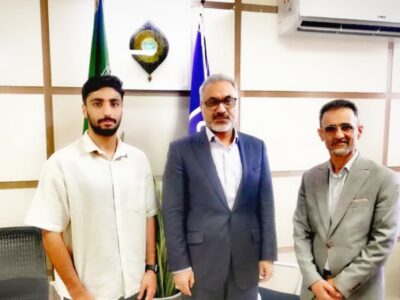 دیدار نایب قهرمان ووشو جهان و آسیا با معاون توسعه دانشگاه علوم پزشکی مازندران