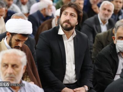 حضور رییس انجمن انبوه سازان ساری در نمازجمعه این هفته مرکز استان  به امامت آیت الله «محمدباقر محمدی لائینی» نماینده ولی فقیه در مازندران