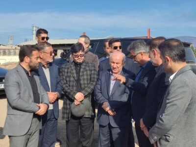 به همراه جمعی از نمایندگان مجلس؛  بازدید استاندار مازندران از پروژه ساخت سوله مدیریت بحران در شهرک صنعتی مرزن‌آباد
