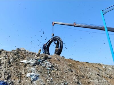 پیشرفت قابل‌توجه در نصب تأسیسات تصفیه‌خانه پسماند قائم‌شهر