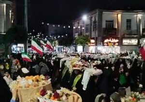 حماسه اقتدار مردم بابلسر در پنجاه و هشتمین اجتماع مردم برای بیعت با رهبری