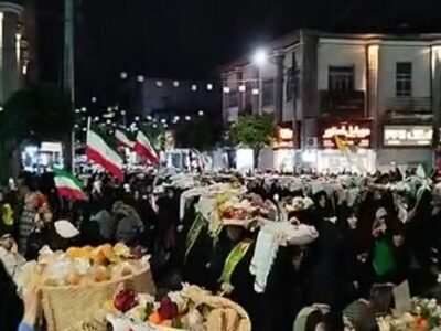 حماسه اقتدار مردم بابلسر در پنجاه و هشتمین اجتماع مردم برای بیعت با رهبری