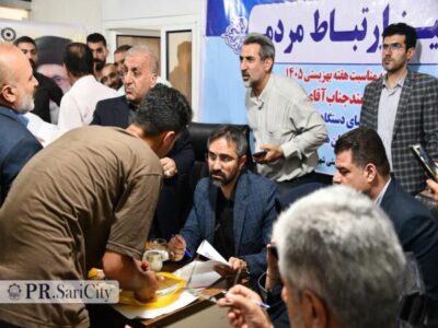 برگزاری میز ارتباط مردمی هفته بهزیستی با حضور شهردار ساری
